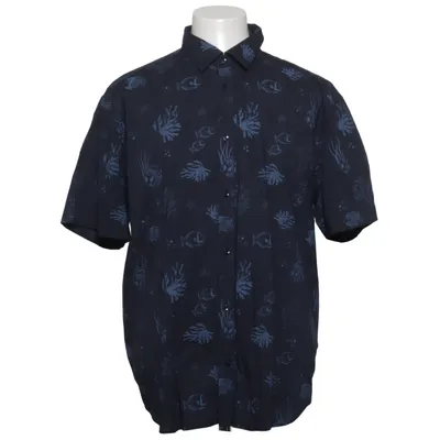 Short sleeve shirt (Black, Blue) from Riley Cotton, Viscose