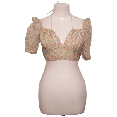 Crop top (Beige, Multicolored) from SkyLar Rose Polyester