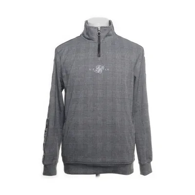 Collegetröja (Grå, Svart) från SikSilk Elastan, Polyester