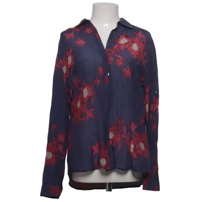 Blouse (Bleu, Rouge) de Richards Coton, Soie