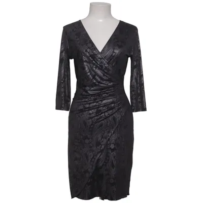 Wickelkleid (Schwarz, Grau) von Lonkel Elasthan, Polyester