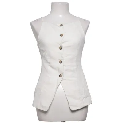 Vest (White) from H&M Viscose, Polyamide, Polyester