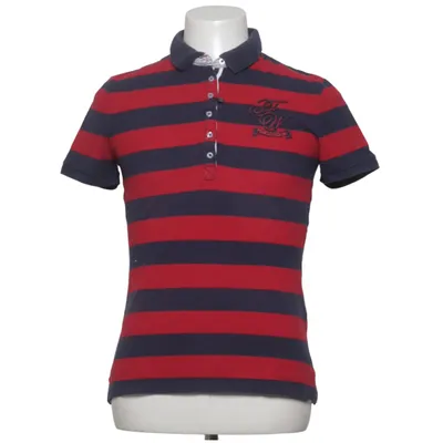 Poloshirt (Blauw, Rood) van Forecast Katoen, Elastaan