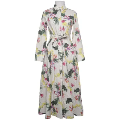 Skjortekjole (Beige, Flerfarvet) fra Marella Sport Bomuld, Elastan