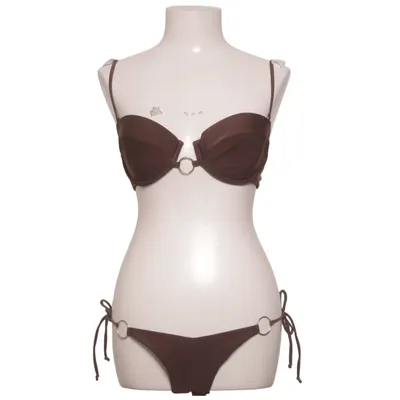 Bikini (Marron) de Nelly Élasthane, Polyester recyclé