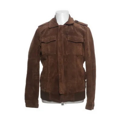 Leather jacket (Brown) from Zara Man Suede