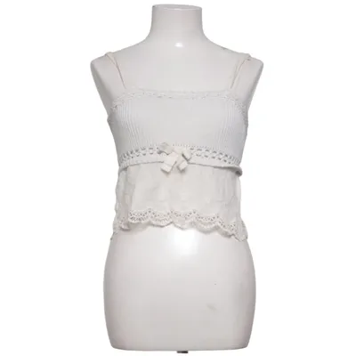 Crop top (Beige) from Zara Cotton, Polyester