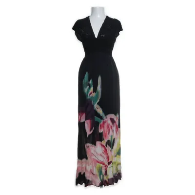 Maxikjole (Sort, Flerfarvet) fra Desigual Bomuld, Viscose
