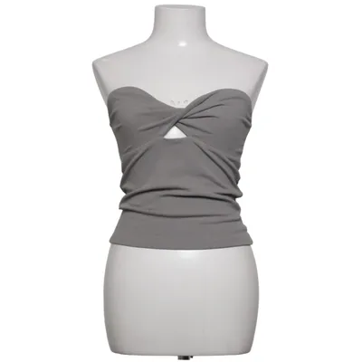 Tube top (Grijs) van Hanna MW x Gina Tricot Elastaan, Viscose