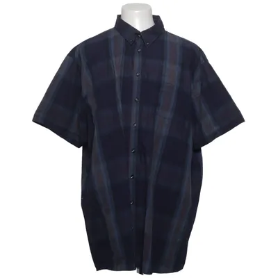 Korte mouwen shirt (Blauw) van Dressmann Katoen, Polyester