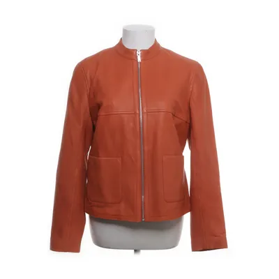 Leren jack (Oranje) van Massimo Dutti Leer