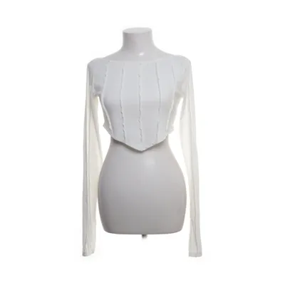 Crop top (Wit) van Hanna Schönberg x NA-KD Elastaan, Polyester, Viscose