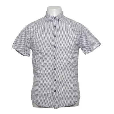 Korte mouwen shirt (Wit, Blauw) van Kronstadt Casual Katoen