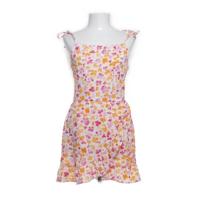 Jurk (Wit, Oranje, Roze) van Amy & Ivy Elastaan, Polyester