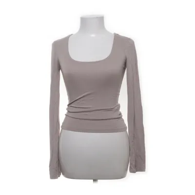 Långärmad t-shirt (Beige) från Gina Tricot Elastan, Viskos