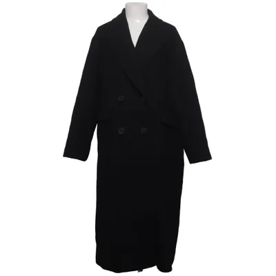 Frakke (Sort) fra Zara Polyester, Uld