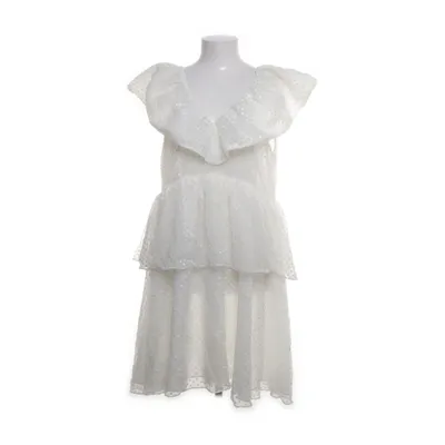 Klänning (Vit) från Ganni Polyamid, Polyester, Viskos