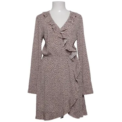 Slå-om-kjole (Pink, Sort) fra VILA Elastan, Polyester