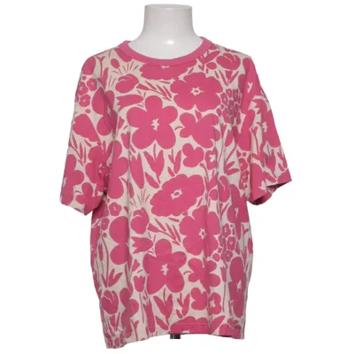 T-shirt (Pink, Beige) fra Marimekko x Uniqlo Bomuld
