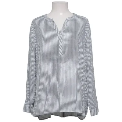 Blouse (White, Blue) from Cecil Viscose
