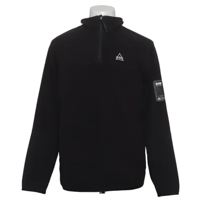 Fleecetrøje (Sort) fra SOS Polyester