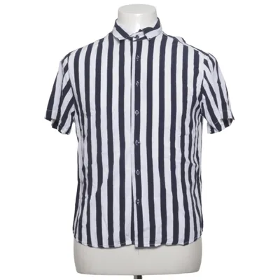 Chemise à manches courtes (Bleu, Blanc) de Denim & Flower Viscose
