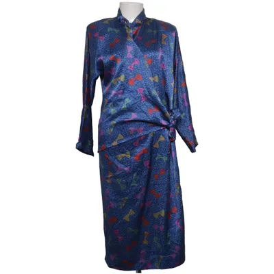 Jurk (Blauw, Meerkleurig) van Robert Haik Zijde