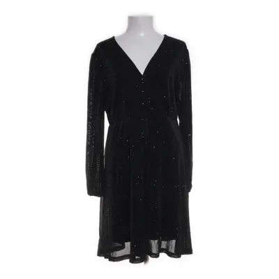 Jurk (Zwart, Zilver) van Shein Curve Elastaan, Polyester