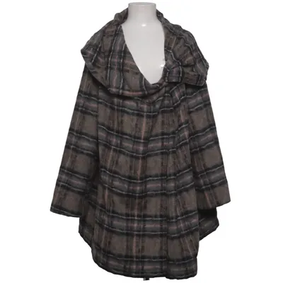 Mantel (Braun, Schwarz, Pink) von Ulla Popken Merinowolle, Polyester