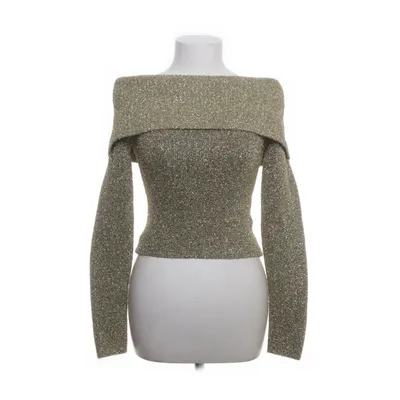 Top (Goud) van Ganni Merinowol, Metallvezel, Nylon, Gerecycled polyester