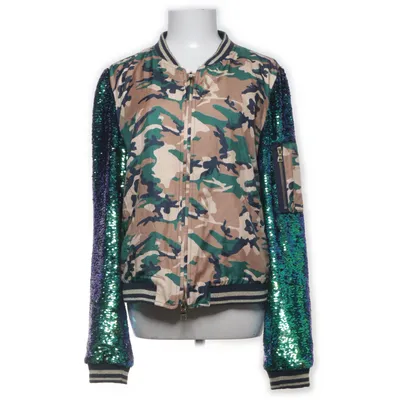 Bomberjack (Groen, Bruin, Meerkleurig) Acetaat, Polyester, Zijde