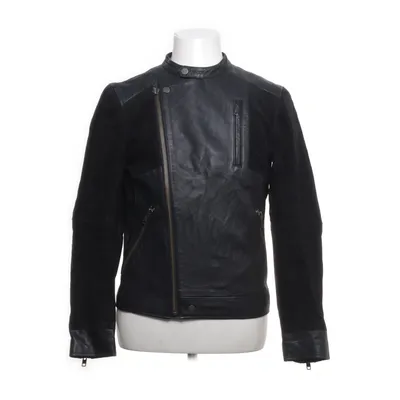 Leren jack (Zwart) van Emilio Katoen, Polyester, Leer