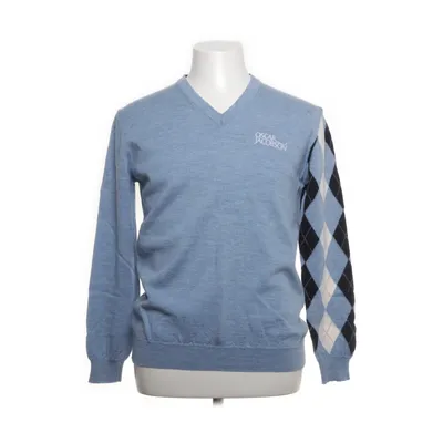 Pullover (Blauw) van Oscar Jacobson Merinowol