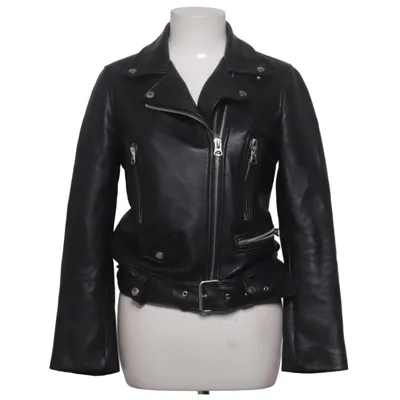 Bikerjacke (Schwarz) von DUCIE Leder