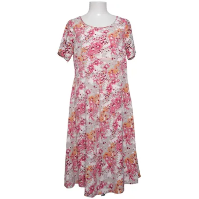 Dress (Pink, Multicolored) from Daxon Polyester