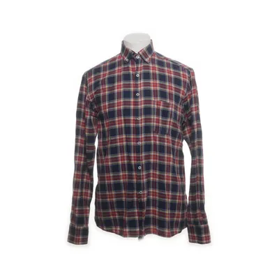 Buttondown-skjorta (Blå, Röd) från Klercker Bomull, Polyester