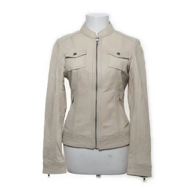 Läderjacka (Beige) från Ashwood Bomull, Skinn, Polyester