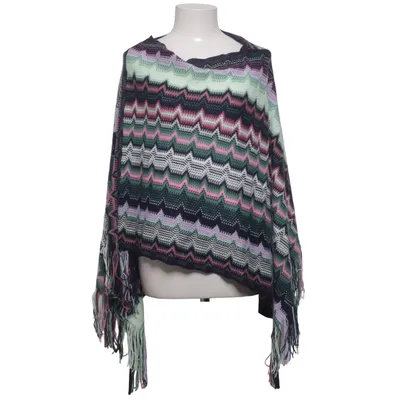 Poncho (Bleu, Multicolore) de Rose Bud Acrylique