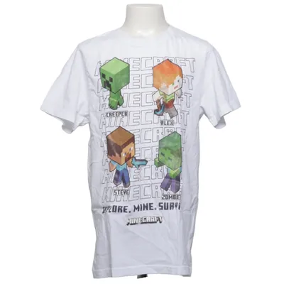 T-shirt (White, Multicolored) from Minecraft Cotton