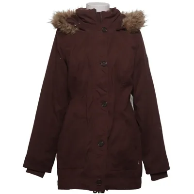 Parkas (Brun) från Hollister Elastan, Pälsimitation, Polyester