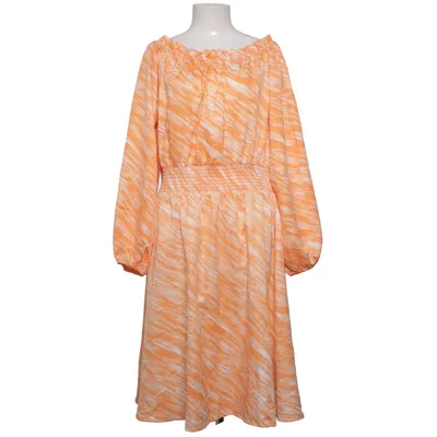 Dress (Orange, White) from Pernilla Wahlgren Polyester