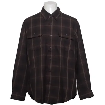 Flanellen overhemd (Bruin, Beige) van Haggar Polyester