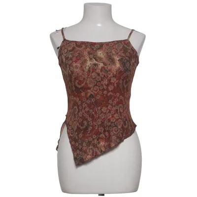 Tanktop  (Brun, Rød, Flerfarvet) fra Glitzy Elastan, Polyester