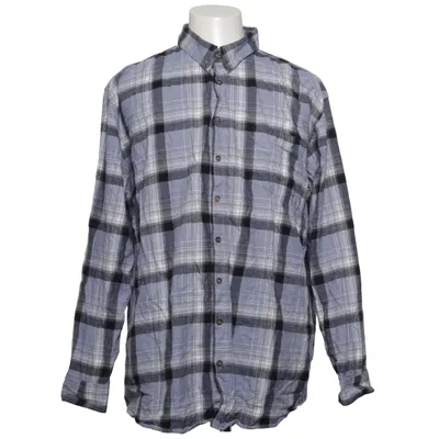 Buttondown-skjorta (Blå, Grå, Vit) från Dressmann Bomull