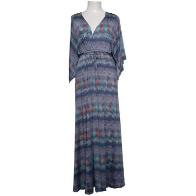 Maxi dress (Blue, Multicolored) from Ilse Jacobsen Elastane, Polyester