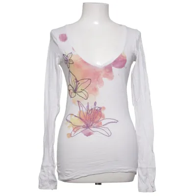 Långärmad t-shirt (Beige, Flerfärgad) från American Eagle Outfitters Akryl, Bomull, Ull