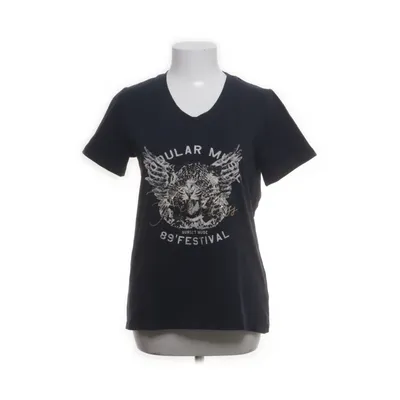 T-shirt (Blauw) van Culture Katoen, Elastaan