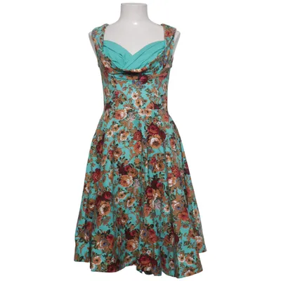 Dress (Green, Multicolored) from Lindy Bop Cotton, Elastane