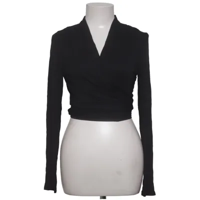 Wrap top (Black) from NLY Design Cotton, Elastane, Polyamide, Viscose