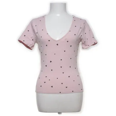 T-shirt (Roze, Zwart) van Bershka